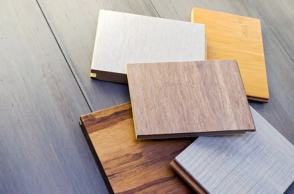 Hardwood samples in several tones